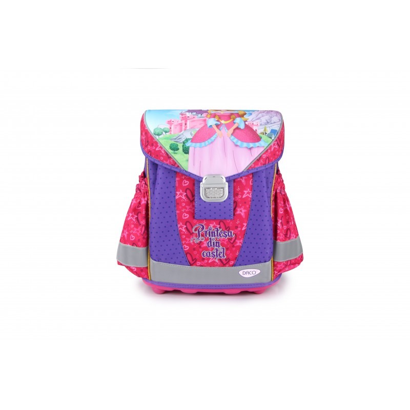 Ghiozdan Printesa, clase primare, spate ortopedic, 40 cm, Daco - imagine 3